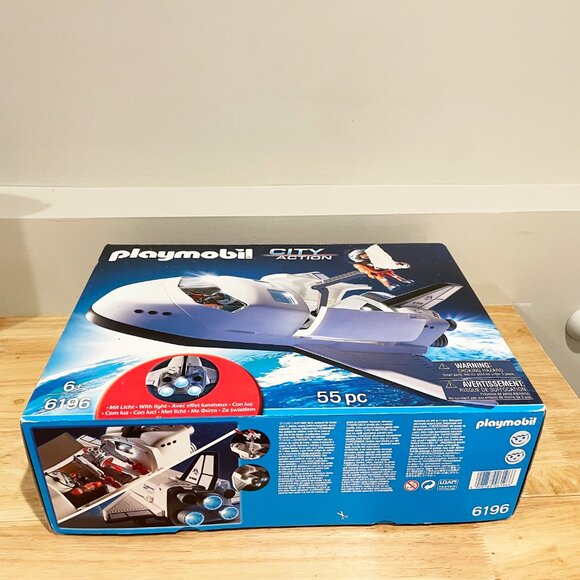 Playmobil 6196 Space Shuttle Ship City Action Rare Brand New 2014 Box Damage - Picture 5 of 5